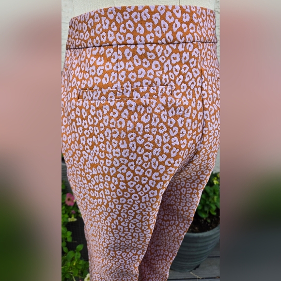 NWT Kate Spade Flora Leopard Jaquard Pant - Sz 4 - Picture 13 of 16
